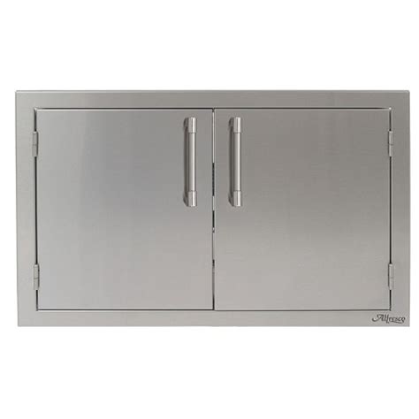 freco design stainless steel cabinet doors|alfresco double wall doors.